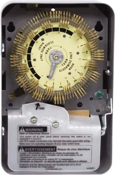 Intermatic - 24 hr Indoor Analog Electromechanical Timer - 48 On/Off, 120/208 to 277/480 VAC, 60 Hz, - All Tool & Supply