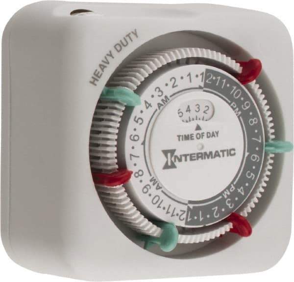 Intermatic - 30 hr Indoor Analog Electrical Timer - 3 On/OF per Day, 125 VAC, 60 Hz, - All Tool & Supply