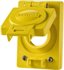 Leviton - 1 Gang, (0) Knockouts, PVC Rectangle Ceiling Box - 4" Overall Height x 4" Overall Width - All Tool & Supply