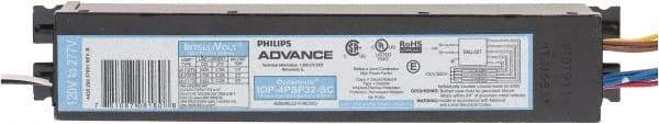 Philips Advance - 4 Lamp, 120-277 Volt, 0.50 to 0.93 Amp, 0 to 39 Watt, Programmed Start, Electronic, Nondimmable Fluorescent Ballast - 0.88, 0.90 Ballast Factor, T8 Lamp - All Tool & Supply