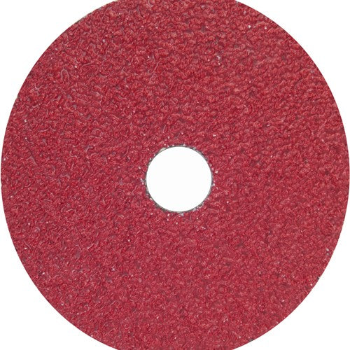 5″ × 7/8″ Red Heat F981 Fiber Disc 24 Grit Ceramic Alumina - All Tool & Supply