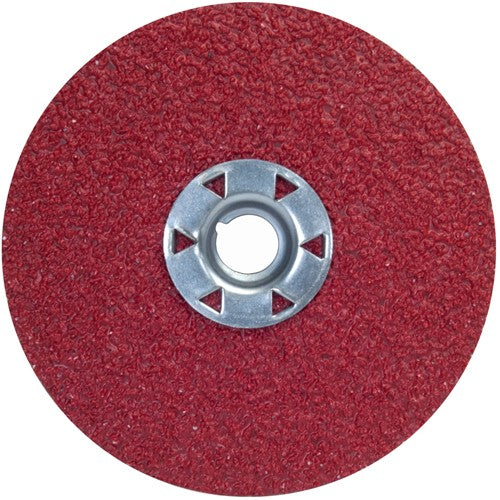 ‎4-1/2″ × 5/8″-11 Red Heat F981 Fiber Disc 50 Grit Ceramic Alumina - All Tool & Supply