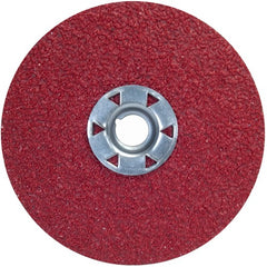 ‎7″ × 5/8″-11 Red Heat F981 Fiber Disc 50 Grit Ceramic Alumina - All Tool & Supply