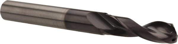 Accupro - 3/4", 140° Point, Spiral Flute, Solid Carbide Taper Length Drill Bit - AlTiN Finish, 6-9/16" Flute Length, 8.976" OAL, Series ACCUPRO - All Tool & Supply