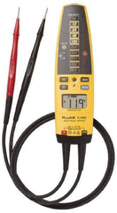 Fluke - 10.2 VAC/VDC to 600 VAC/VDC, Voltage Tester - LCD and LED Display, +/-2% Basic DC Accuracy, AAA Power Supply - All Tool & Supply