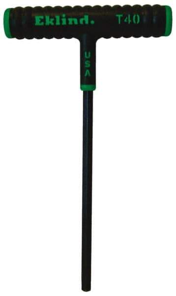 Eklind - T45 Standard Torx Key - T-Handle Cushion Grip, 6" Length Under Head - All Tool & Supply