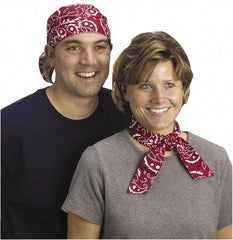 Ergodyne - Size Universal, Personal Cooling Bandana - Denim, Tie Closure - All Tool & Supply