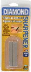 Eze Lap - 3" Long x 1" Wide x 1/4" Thick, Diam ond Sharpening Stone - Flat, 400 Grit, Medium Grade - All Tool & Supply