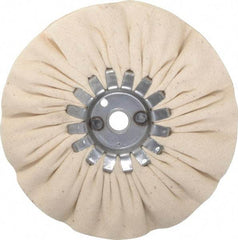 Made in USA - 6" Diam x 1/2" Thick Unmounted Buffing Wheel - 14 Ply, Bias Cut, 5/8" Arbor Hole - All Tool & Supply