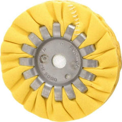 Made in USA - 4" Diam x 1/2" Thick Unmounted Buffing Wheel - 14 Ply, Bias Cut, 1/2" Arbor Hole - All Tool & Supply