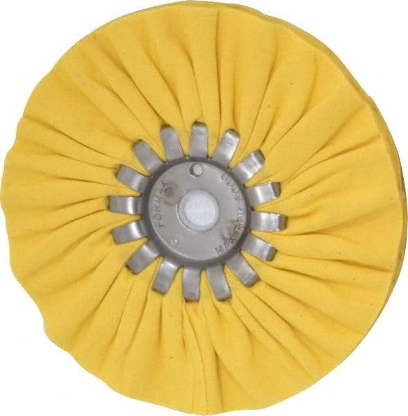 Made in USA - 6" Diam x 1/2" Thick Unmounted Buffing Wheel - 14 Ply, Bias Cut, 5/8" Arbor Hole - All Tool & Supply