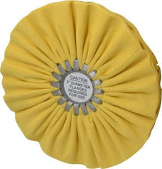 Made in USA - 8" Diam x 1/2" Thick Unmounted Buffing Wheel - 14 Ply, Bias Cut, 5/8" Arbor Hole - All Tool & Supply