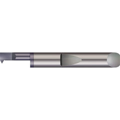 Micro 100 - Single Point Threading Tools; Thread Type: Internal ; Material: Solid Carbide ; Profile Angle: 60 ; Threading Diameter (Decimal Inch): 0.2300 ; Cutting Depth (Decimal Inch): 1.5000 ; Maximum Threads Per Inch: 48 - Exact Industrial Supply