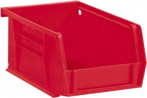 Durham - 5-7/16" Deep, Red Plastic Hang and Stack Bins - 3" High x 4-3/16" Wide x 5-7/16" Long - All Tool & Supply