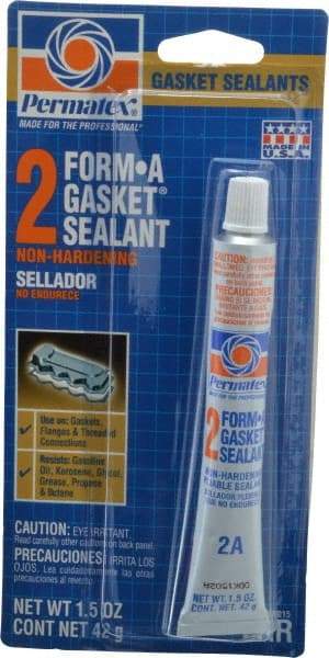 Permatex - 1-1/2 oz Gasket Sealant - -65 to 400°F, Black, Comes in Tube - All Tool & Supply