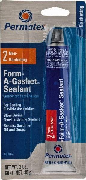 Permatex - 3 oz Gasket Sealant - -65 to 400°F, Black, Comes in Tube - All Tool & Supply