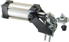 Gibraltar - 200 Lb Inner Hold Capacity, Vert Mount, Air Power Hold-Down Toggle Clamp - 1/8 NPT Port, 95° Bar Opening, 1.06" Height Under Bar - All Tool & Supply