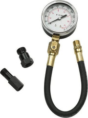 GearWrench - 3 Piece Engine Compression Test Kit - 300 Max Pressure, 0 to 300 PSI (0 to 21 Kg/cm2) Scale - All Tool & Supply