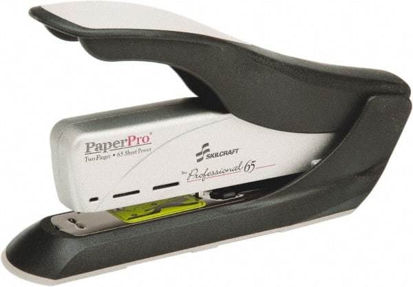 Ability One - 65 Sheet Desktop Stapler - Black & Silver - All Tool & Supply