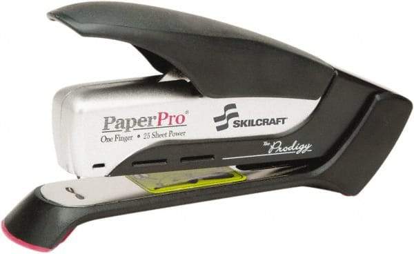 Ability One - 25 Sheet Desktop Stapler - Black & Silver - All Tool & Supply