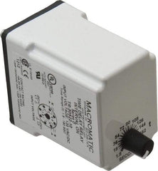 Macromatic - 8 Pin, Multiple Range DPDT Time Delay Relay - 10 Contact Amp, 120 VAC/VDC, Knob - All Tool & Supply