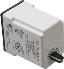 Macromatic - 11 Pin, Multiple Range DPDT Time Delay Relay - 10 Contact Amp, 120 VAC/VDC, Knob - All Tool & Supply