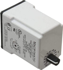 Macromatic - 11 Pin, Multiple Range DPDT Time Delay Relay - 10 Contact Amp, 120 VAC/VDC, Knob - All Tool & Supply