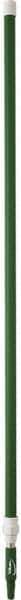 Vikan - 115 x 1-1/4" Aluminum Squeegee Handle - European Threaded Connection, Green, Telescoping - All Tool & Supply