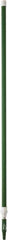 Vikan - 115 x 1-1/4" Aluminum Squeegee Handle - European Threaded Connection, Green, Telescoping - All Tool & Supply