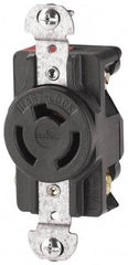 Cooper Wiring Devices - 125/250 VAC, 20 Amp, NonNEMA, Ungrounded Receptacle - 3 Poles, 3 Wire, Female End, Black - All Tool & Supply