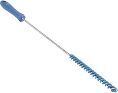 Vikan - 0.4" Diam Polyester Valve Brush - 19-5/8" OAL, 5-11/16" Head Length, Polypropylene & Stainless Steel Handle - All Tool & Supply