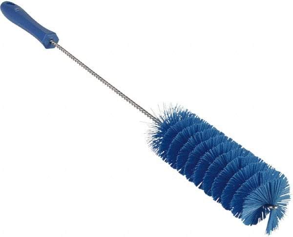 Vikan - 2" Diam Polyester Valve Brush - 19-5/8" OAL, 5-15/16" Head Length, Polypropylene & Stainless Steel Handle - All Tool & Supply