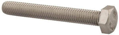 Value Collection - M8x1.25mm Metric Coarse, 60mm Length Under Head Hex Head Cap Screw - Fully Threaded, Grade 18-8 & Austenitic A2 Stainless Steel, Uncoated, 13mm Hex - All Tool & Supply