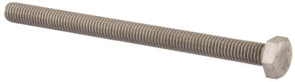 Value Collection - M8x1.25mm Metric Coarse, 110mm Length Under Head Hex Head Cap Screw - Fully Threaded, Grade 18-8 & Austenitic A2 Stainless Steel, Uncoated, 13mm Hex - All Tool & Supply