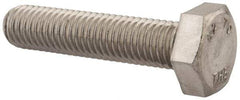 Value Collection - M10x1.50mm Metric Coarse, 45mm Length Under Head Hex Head Cap Screw - Fully Threaded, Grade 18-8 & Austenitic A2 Stainless Steel, Uncoated, 17mm Hex - All Tool & Supply