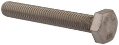 Value Collection - M10x1.50mm Metric Coarse, 70mm Length Under Head Hex Head Cap Screw - Fully Threaded, Grade 18-8 & Austenitic A2 Stainless Steel, Uncoated, 17mm Hex - All Tool & Supply