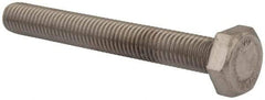 Value Collection - M10x1.50mm Metric Coarse, 80mm Length Under Head Hex Head Cap Screw - Fully Threaded, Grade 18-8 & Austenitic A2 Stainless Steel, Uncoated, 17mm Hex - All Tool & Supply