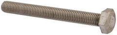 Value Collection - M10x1.50mm Metric Coarse, 90mm Length Under Head Hex Head Cap Screw - Fully Threaded, Grade 18-8 & Austenitic A2 Stainless Steel, Uncoated, 17mm Hex - All Tool & Supply