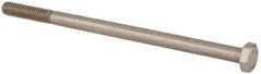 Value Collection - M6x1.00mm Metric Coarse, 110mm Length Under Head Hex Head Cap Screw - Partially Threaded, Grade 18-8 & Austenitic A2 Stainless Steel, Uncoated, 10mm Hex - All Tool & Supply