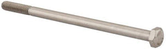 Value Collection - M8x1.25mm Metric Coarse, 140mm Length Under Head Hex Head Cap Screw - Partially Threaded, Grade 18-8 & Austenitic A2 Stainless Steel, Uncoated, 13mm Hex - All Tool & Supply