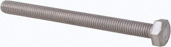 Value Collection - M5x0.80mm Metric Coarse, 60mm Length Under Head Hex Head Cap Screw - Fully Threaded, Grade 316 & Austenitic A4 Stainless Steel, Uncoated, 8mm Hex - All Tool & Supply