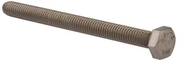 Value Collection - M6x1.00mm Metric Coarse, 70mm Length Under Head Hex Head Cap Screw - Fully Threaded, Grade 316 & Austenitic A4 Stainless Steel, Uncoated, 10mm Hex - All Tool & Supply