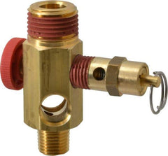 Midwest Control - 1/2" MNPT 150 psi Compressor Tank Manifold - For Use with Portable Air Tank, 1.88" Diam x 2.49" High - All Tool & Supply