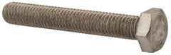 Value Collection - M8x1.25mm Metric Coarse, 55mm Length Under Head Hex Head Cap Screw - Fully Threaded, Grade 316 & Austenitic A4 Stainless Steel, Uncoated, 13mm Hex - All Tool & Supply