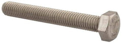 Value Collection - M8x1.25mm Metric Coarse, 60mm Length Under Head Hex Head Cap Screw - Fully Threaded, Grade 316 & Austenitic A4 Stainless Steel, Uncoated, 13mm Hex - All Tool & Supply