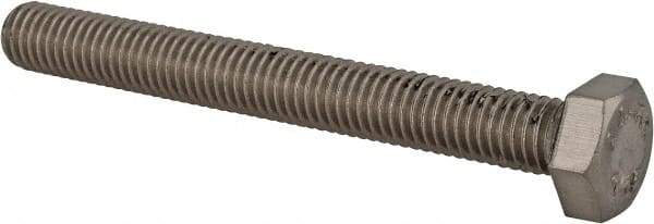 Value Collection - M8x1.25mm Metric Coarse, 70mm Length Under Head Hex Head Cap Screw - Fully Threaded, Grade 316 & Austenitic A4 Stainless Steel, Uncoated, 13mm Hex - All Tool & Supply