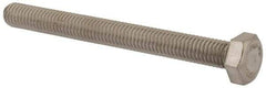 Value Collection - M8x1.25mm Metric Coarse, 80mm Length Under Head Hex Head Cap Screw - Fully Threaded, Grade 316 & Austenitic A4 Stainless Steel, Uncoated, 13mm Hex - All Tool & Supply