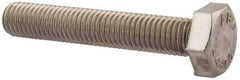 Value Collection - M10x1.50mm Metric Coarse, 60mm Length Under Head Hex Head Cap Screw - Fully Threaded, Grade 316 & Austenitic A4 Stainless Steel, Uncoated, 17mm Hex - All Tool & Supply