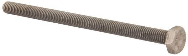 Value Collection - M10x1.50mm Metric Coarse, 150mm Length Under Head Hex Head Cap Screw - Fully Threaded, Grade 316 & Austenitic A4 Stainless Steel, Uncoated, 17mm Hex - All Tool & Supply