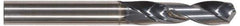 Tungaloy - 3/8" 130° Spiral Flute Solid Carbide Screw Machine Drill Bit - TiAlN Finish, Right Hand Cut, 1.692" Flute Length, 3.503" OAL, Standard Point, Straight Shank - All Tool & Supply